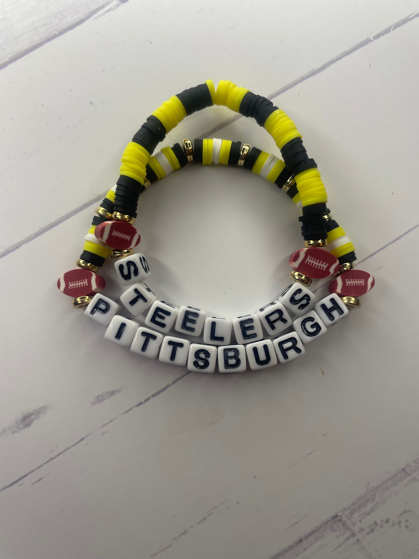 Football: Pittsburgh Inspired - Bracelet Set