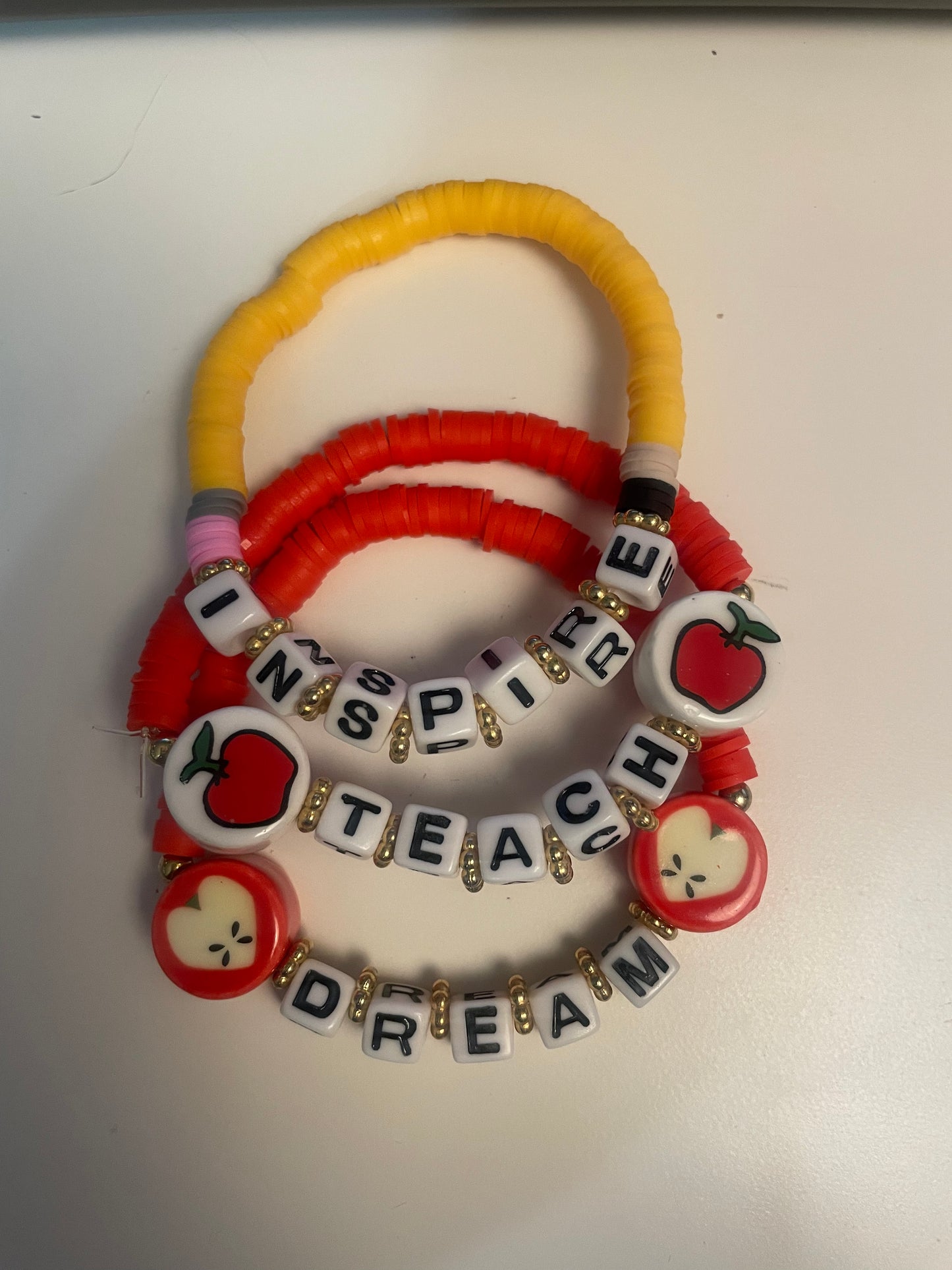 Inspire, Teach, Dream Bracelet Set