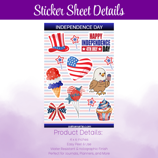 Sticker Sheet | Independence Day