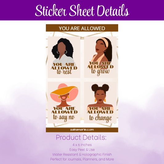 Sticker Sheet | You Are Allowed